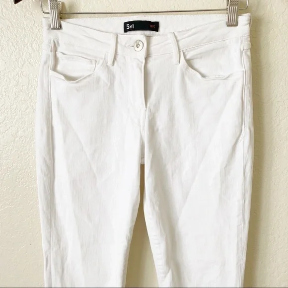 3X1 W2 Split Bell Crop mid-rise straight-leg jeans - Picture 6 of 13